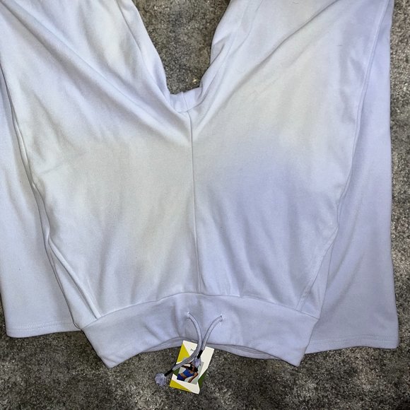 HALARA Light Baby Blue High Waisted Drawstring Side Pocket Plain Flare Pants - Picture 8 of 9